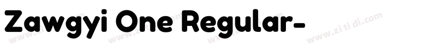 Zawgyi One Regular字体转换